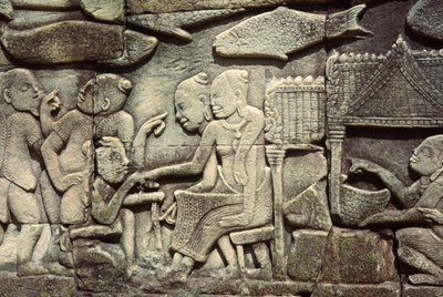 Stone Carving by Cambodian School